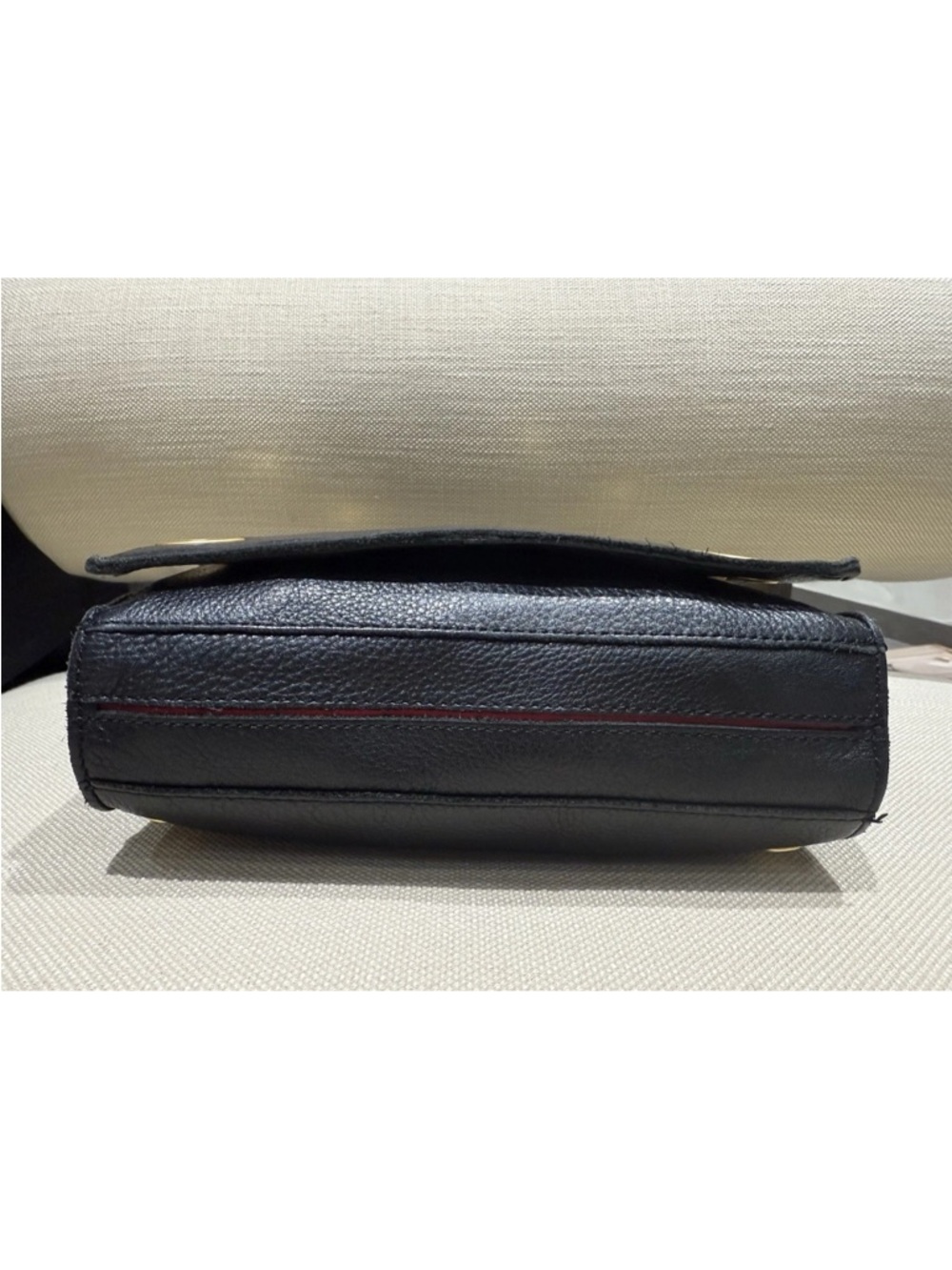 Authentic $495 HAMMIT Montana Clutch Black Leather / Gold Metal Shoulder Bag sm - Picture 6 of 16